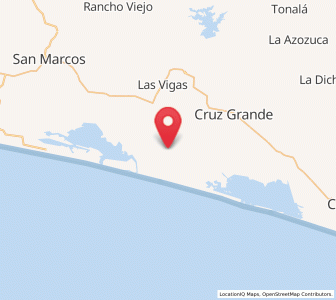 Map of Estero Verde, Guerrero