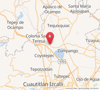 Map of Ex-hacienda de Xalpa, México