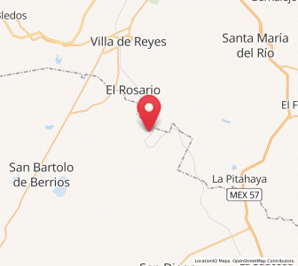 Map of Fábrica de Melchor, Guanajuato