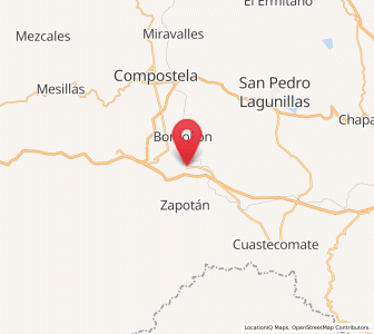 Map of Felipe Carrillo Puerto, Nayarit