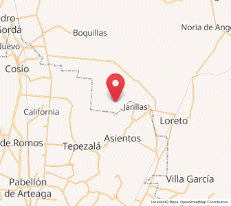 Map of Felipe Carrillo Puerto, Zacatecas