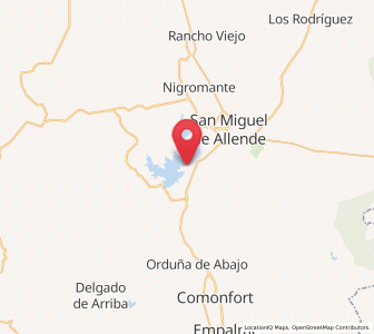 Map of Flores de Begoña, Guanajuato