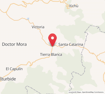 Map of Fracción de Guadalupe, Guanajuato