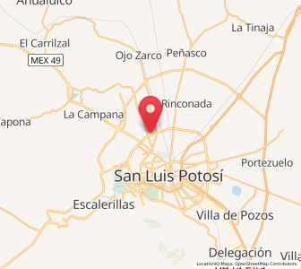 Map of Fracción la Angostura Norte, San Luis Potosí