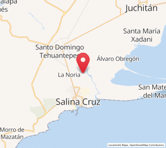 Map of Fraccionamiento 25 de Enero, Oaxaca