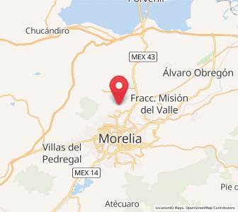 Map of Fraccionamiento Galaxia Tarímbaro, Michoacán