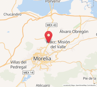 Map of Fraccionamiento la Cantera, Michoacán