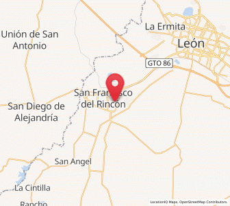 Map of Fraccionamiento la Mezquitera, Guanajuato