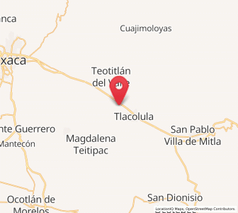 Map of Fraccionamiento Rancho Valle del Lago, Oaxaca
