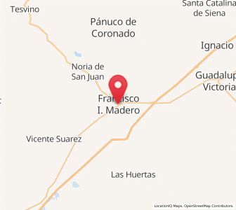 Map of Francisco I. Madero, Durango