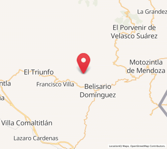 Map of Francisco I. Madero, Chiapas