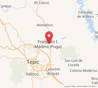 Map of Francisco I. Madero, Nayarit