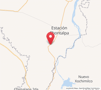 Map of Francisco J. Santamaría 1ra. Sección, Tabasco