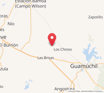 Map of Francisco R. Serrano, Sinaloa