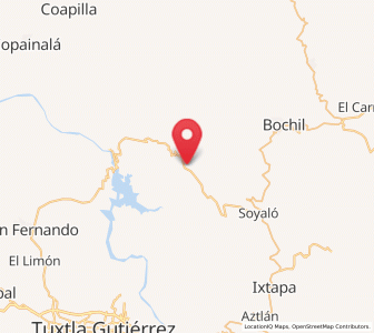 Map of Francisco Sarabia, Chiapas