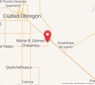 Map of Francisco Villa, Sonora