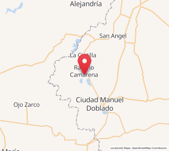 Map of Frías, Guanajuato