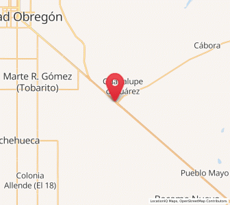Map of Fundición, Sonora
