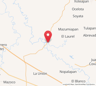 Map of Galeras, Veracruz