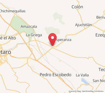 Map of Galeras, Querétaro