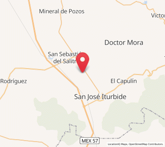 Map of Galomo, Guanajuato