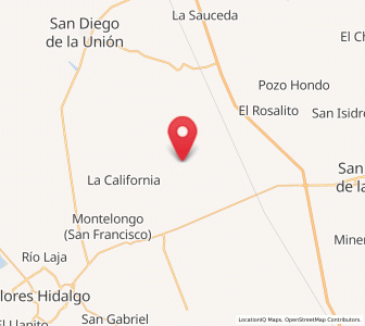 Map of Garabatillo, Guanajuato