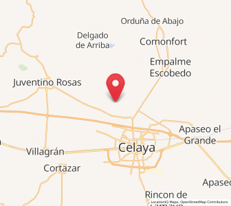 Map of Gasca, Guanajuato