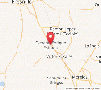 Map of General Enrique Estrada, Zacatecas