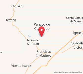 Map of General Ignacio Zaragoza, Durango