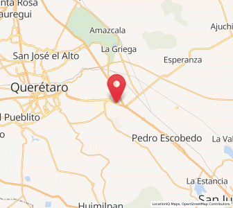 Map of General Lázaro Cárdenas (El Colorado), Querétaro