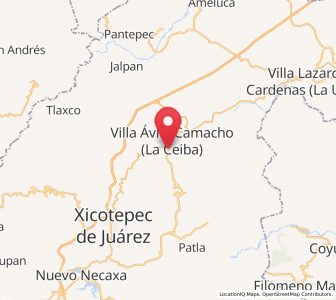 Map of Gilberto Camacho, Puebla