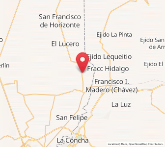 Map of Glorieta, Durango
