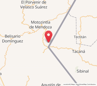 Map of Granados Talcanaque, Chiapas