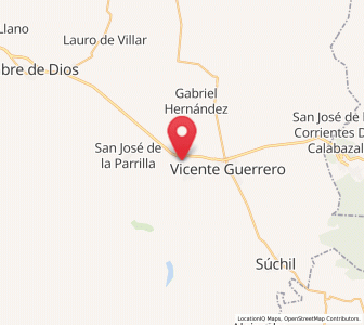Map of Graseros, Durango