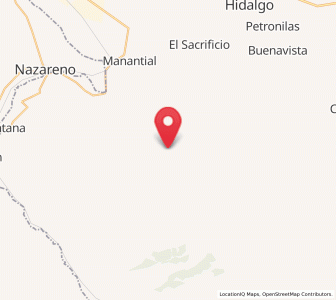Map of Gregorio García (El Taconazo), Coahuila