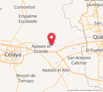 Map of Guadalupe del Monte, Guanajuato