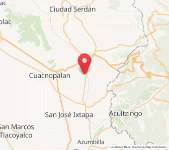 Map of Guadalupe Piletas, Puebla