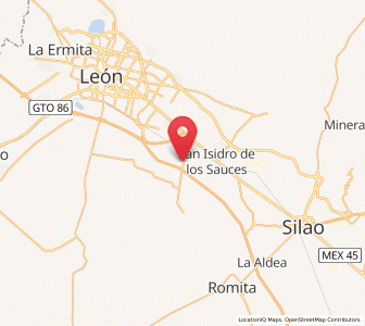 Map of Guadalupe Victoria, Guanajuato