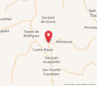 Map of Guadalupe Victoria, Puebla