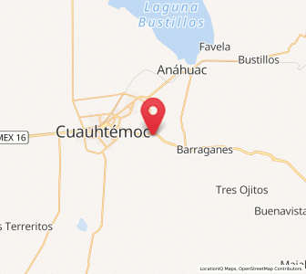 Map of Guadalupe Victoria (Santa Lucía), Chihuahua