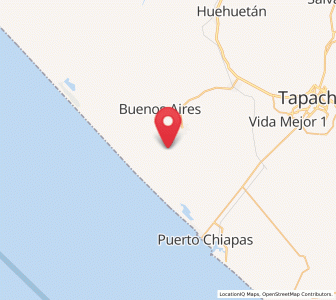 Map of Guanacastal 1ra. Sección, Chiapas