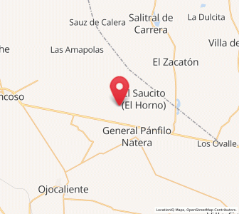 Map of Guanajuatillo, Zacatecas