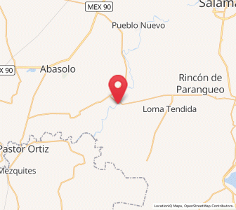 Map of Guarapo, Guanajuato