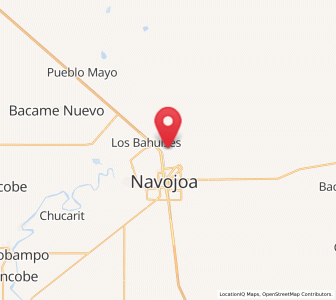 Map of Guaymitas, Sonora