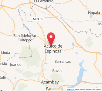 Map of Gunyo Poniente (San José Gunyo), México