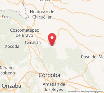 Map of Guzmantla, Veracruz