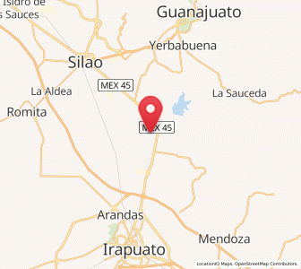 Map of Hacienda Guadalupe, Guanajuato