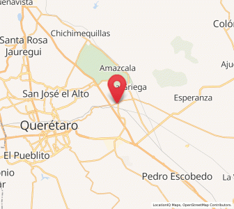 Map of Hacienda la Cruz [Fraccionamiento], Querétaro