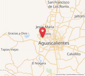 Map of Hacienda Nueva, Aguascalientes