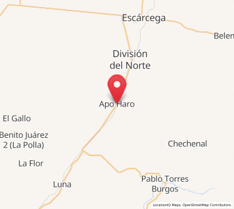 Map of Haro, Campeche